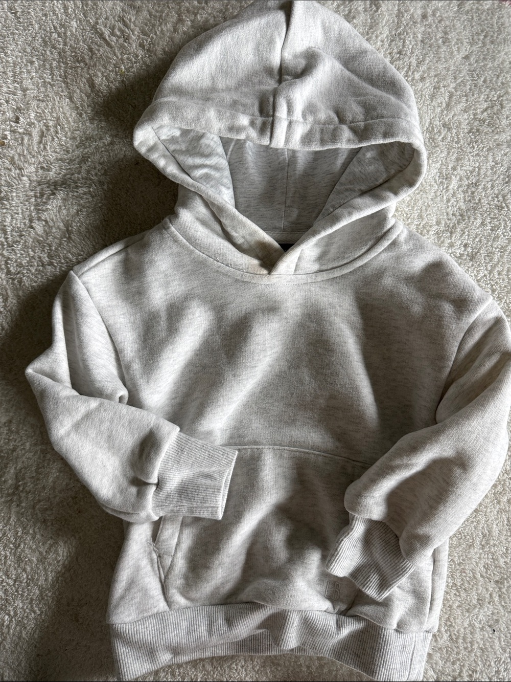 Little Bipsy Cream/Light Gray Kids Hoodie